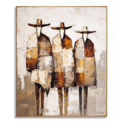 Desert Assembly – Western Landscape Wall Art hand-painted wall art