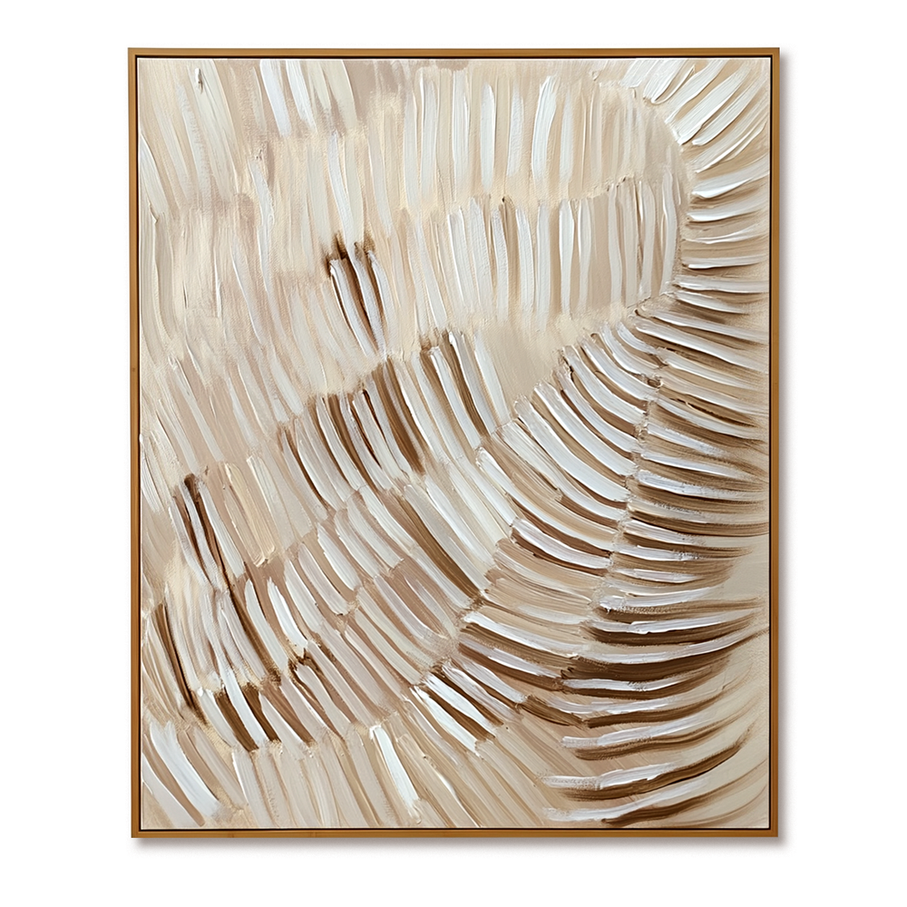 Gentle Currents – Wabi-Sabi Textured Abstract Wall Art hand-painted wall art