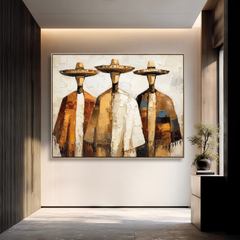 Golden Companions – Western Wall Art