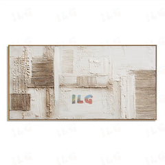 Linen Architecture – Abstract Textured Wall Art hand-painted wall art