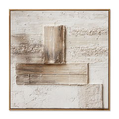 Measured Silence – Wabi-Sabi Textured Abstract Wall Art hand-painted wall art