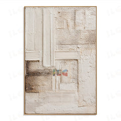 Neutral Layers Composition – Abstract Textured Wall Art hand-painted wall art