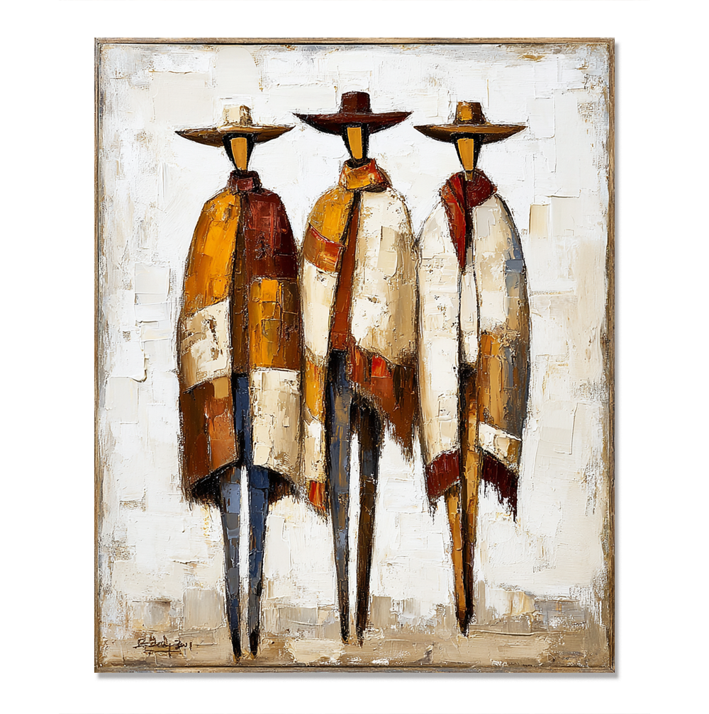 Silent Nomads – Western Wall Art hand-painted wall art