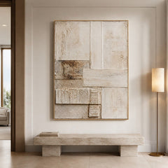 Stonework Balance – Abstract Textured Wall Art