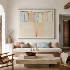 Vertical Balance – Soft Panel Composition Wall Art