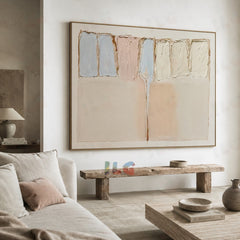 Vertical Balance – Soft Panel Composition Wall Art