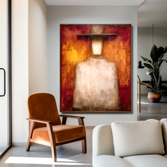 Silent Presence – Abstract Figurative Wall Art