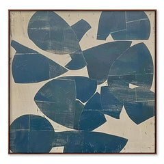 Geometric Harmony – Hand-Painted Abstract Canvas Art hand-painted wall art