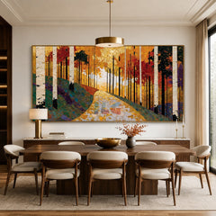 Autumn Birch Trail – Landscape Wall Art