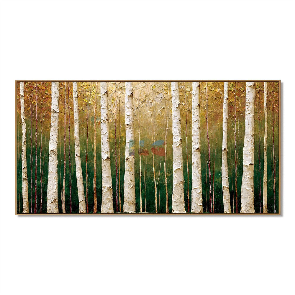 Whispering Birch Grove – Landscape Wall Art hand-painted wall art