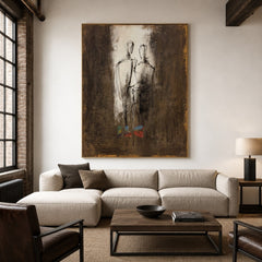 Passing Shadows Duo – Abstract Figure Wall Art