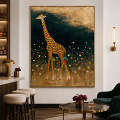 Wildflower Giraffe Meadow – Animal Wall Art