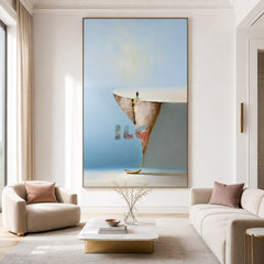 Beyond the Floating Edge – Minimalist Surreal Landscape Wall Art