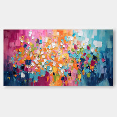 Colorful Texture Abstract Oil Painting Big Canvas Artwork Modern Acrylic Painting Original Wall Art