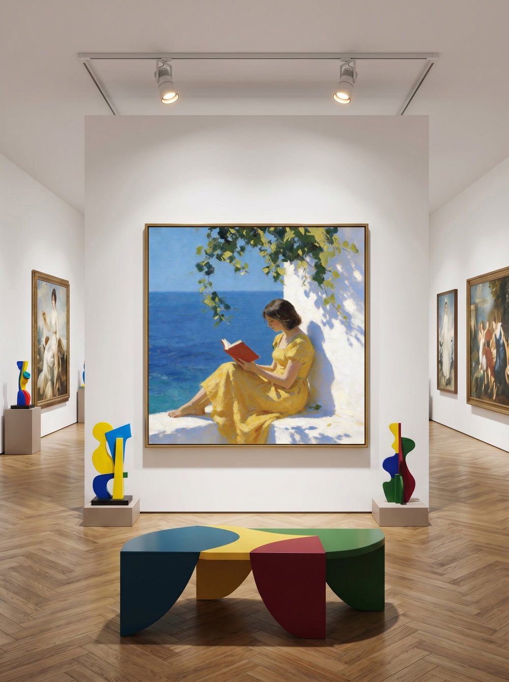 Peaceful Summer Scene Canvas Art For Living Room And Reading Nook