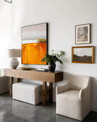 Original Abstract Simple Oil Painting Abstract Acrylic Painting Large Landscape Wall Art Modern Living Room Art 