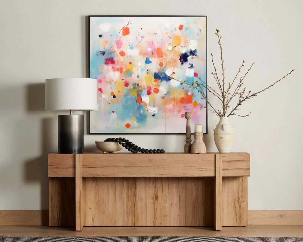  Large Acrylic Painting Wall Art Bright Colorful Original Abstract Oil Painting Modern Living Room Art For Sale