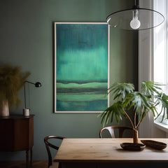 Green Large Abstract acrylic painting Texture Minimalist Oil Painting On Canvas Original Wall Art Home Decor