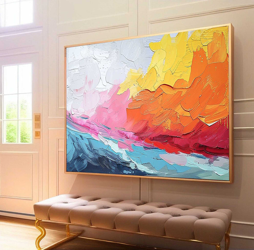 Big Canvas Artwork Modern Acrylic Painting Texture Abstract Oil Painting Original Wall Art Home decoration