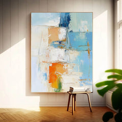 Bright Large Acrylic Painting On Canvas Texture Abstract Oil Painting High Quality Original Artwork