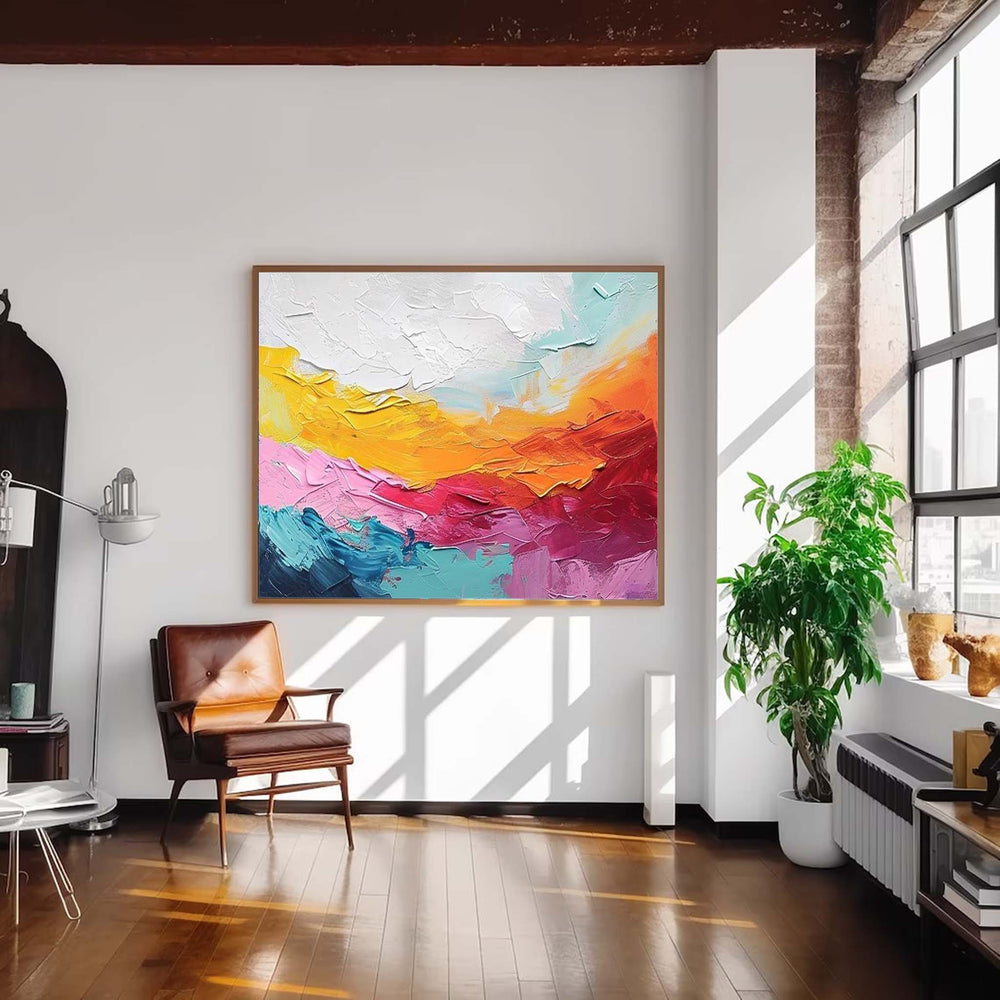 Vibrant Color Buy Abstract Paintings Online Original Wall Art Large Texture Abstract Oil Painting Home Decor