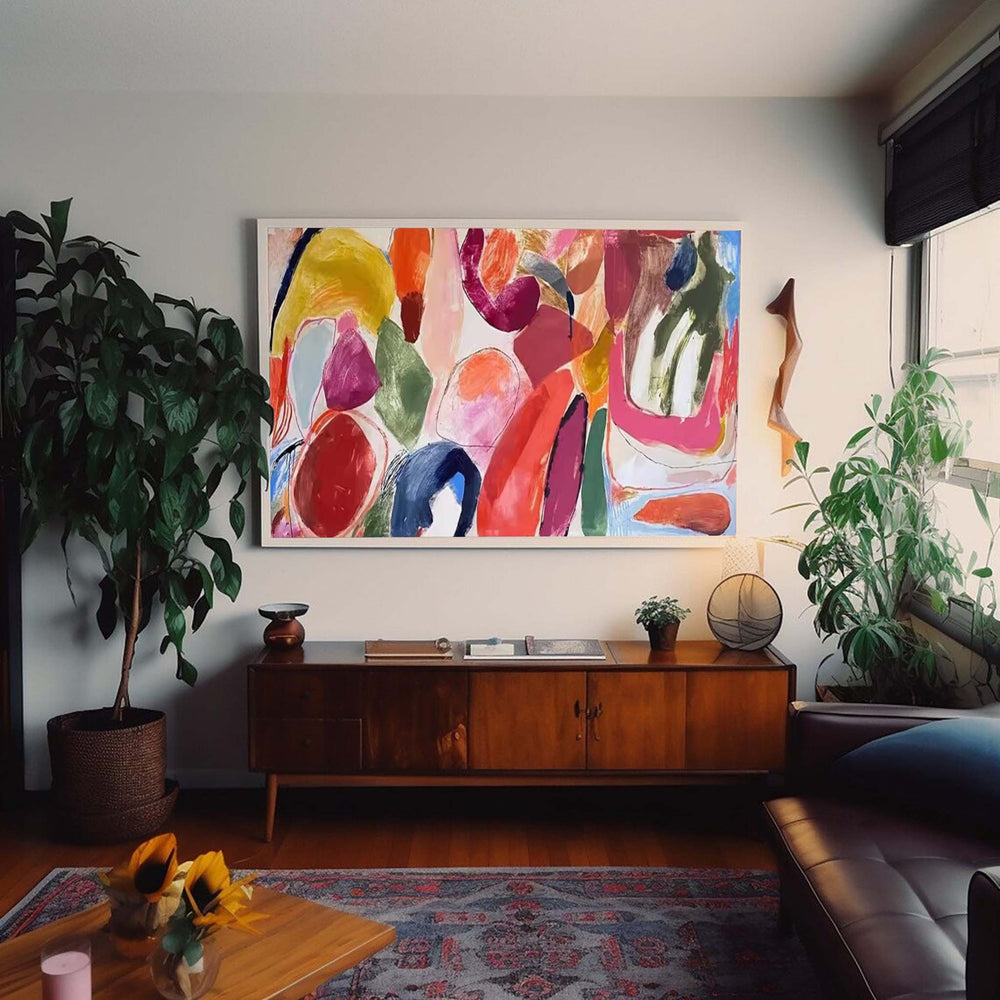 Colorful Original Abstract Painting On Canvas Modern Acrylic Painting Large Wall Art Home Decor