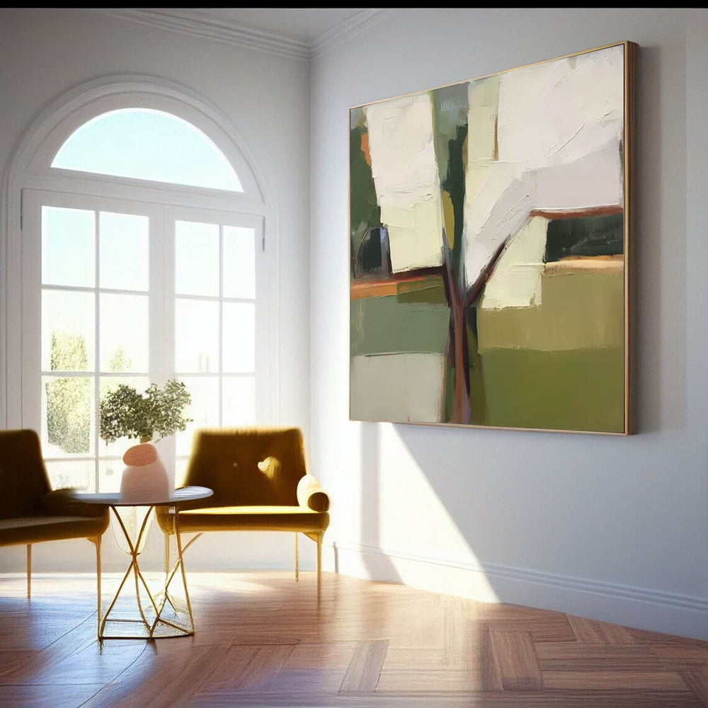 Original Large Abstract Tree Acrylic Painting On Canvas Abstract Tree Oil Painting Modern Wall Art Home Decoration