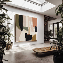 Original Modern Wall Art Square Abstract Oil Painting Colorful Large Acrylic Painting On Canvas For Living Room