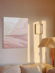 Pink Texture Abstract Art Painting Large Minimalist  Pink Wall Art 3D Texture Art Original Oil Painting