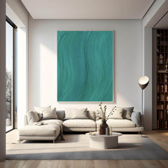 Blue Texture Minimalist Oil Painting On Canvas Large Abstract Acrylic Painting Original Wall Art Home Decor