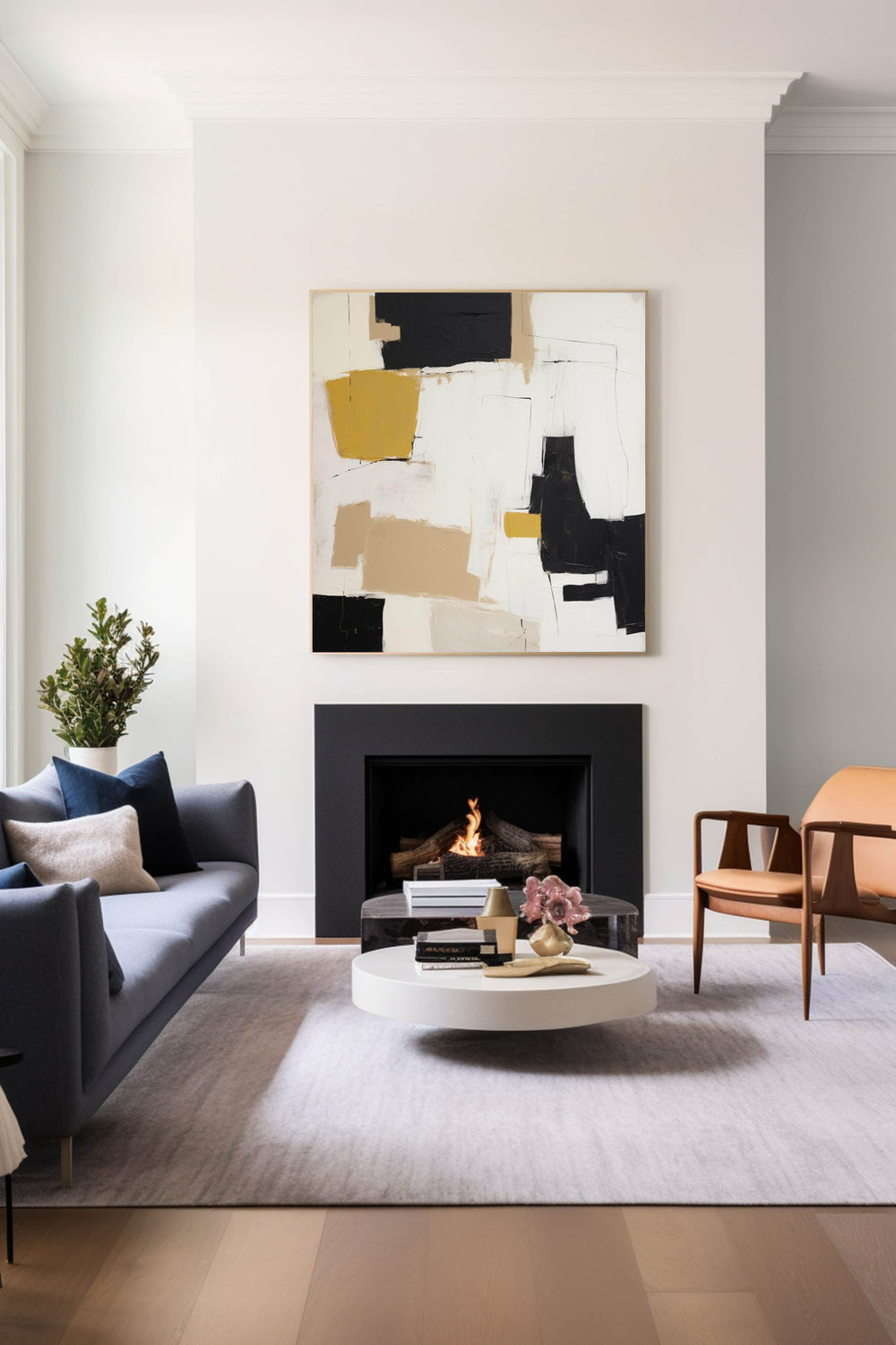 Abstract Oil Painting Farme Large Acrylic Painting On Canvas Original Modern Wall Art For Living Room
