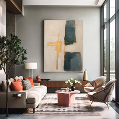 Large Original Abstract Oil Painting On Canvas Modern Texture Wall Art For Living Room