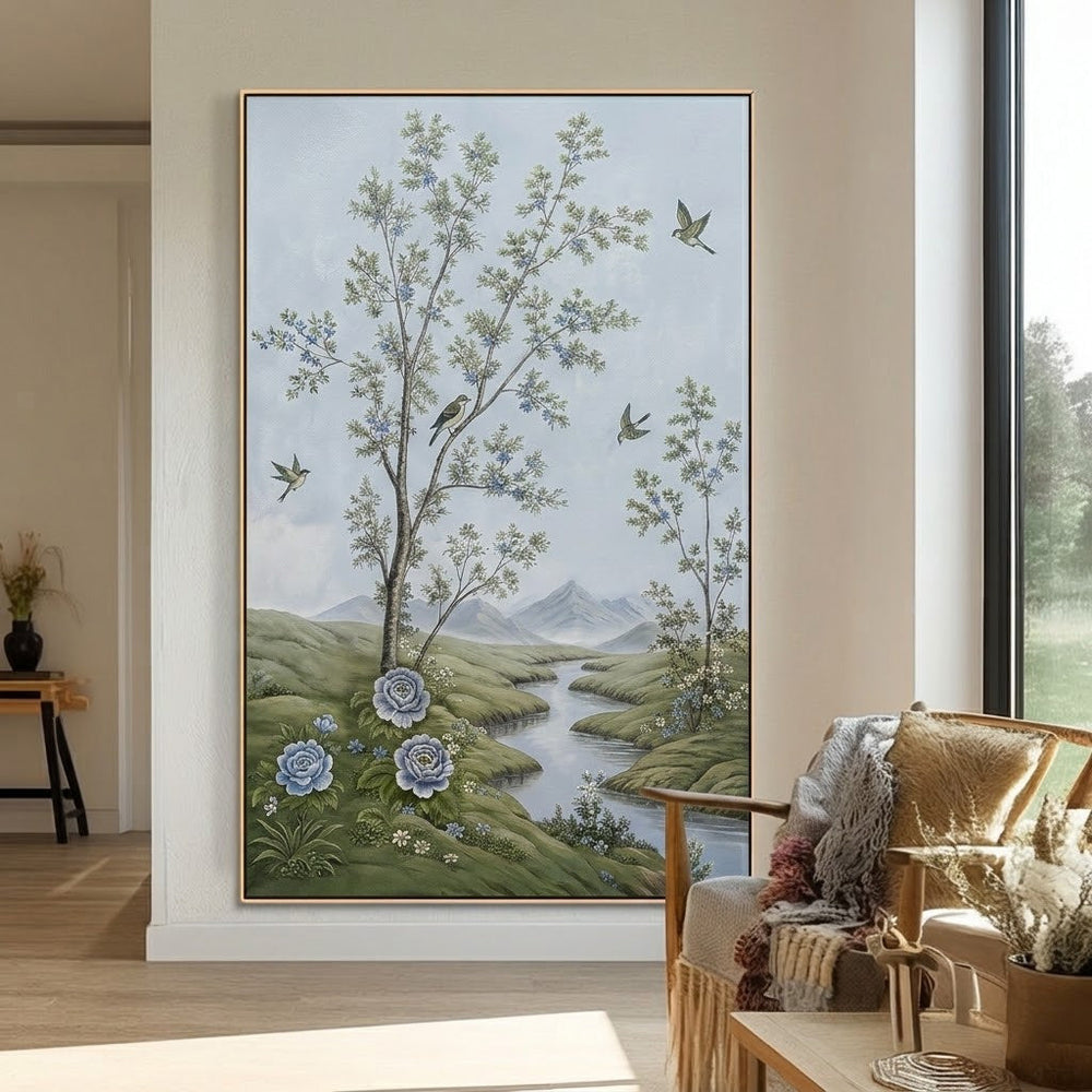 Classical style Living Room Wall Art Modern Countryside Painting Mural Featuring Landscapes Artwork