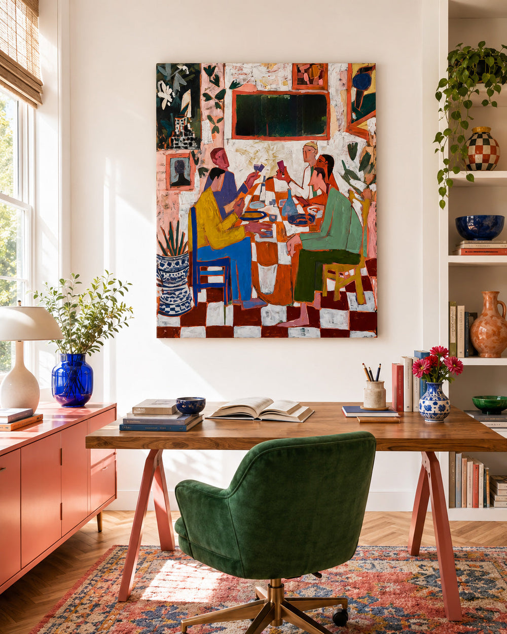 Expressive Figurative Art With Rich Texture Ideal For Contemporary Living Spaces