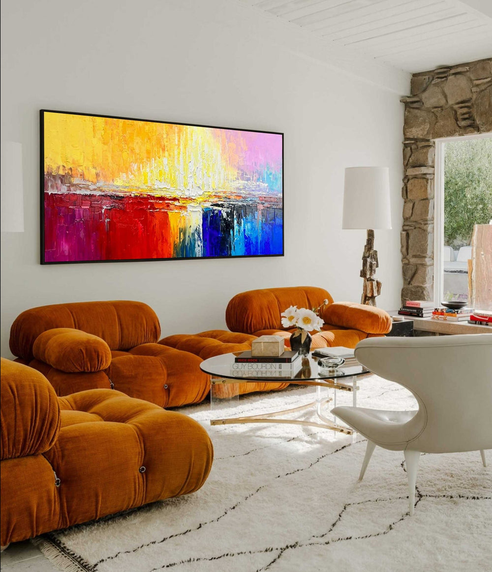 Color Abstract Large Original Oil Painting On Canvas Wall Art Decor Painting For Living Room