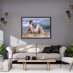 The Wave Oil Painting Reproduction (William-Adolphe Bouguereau, 1896)