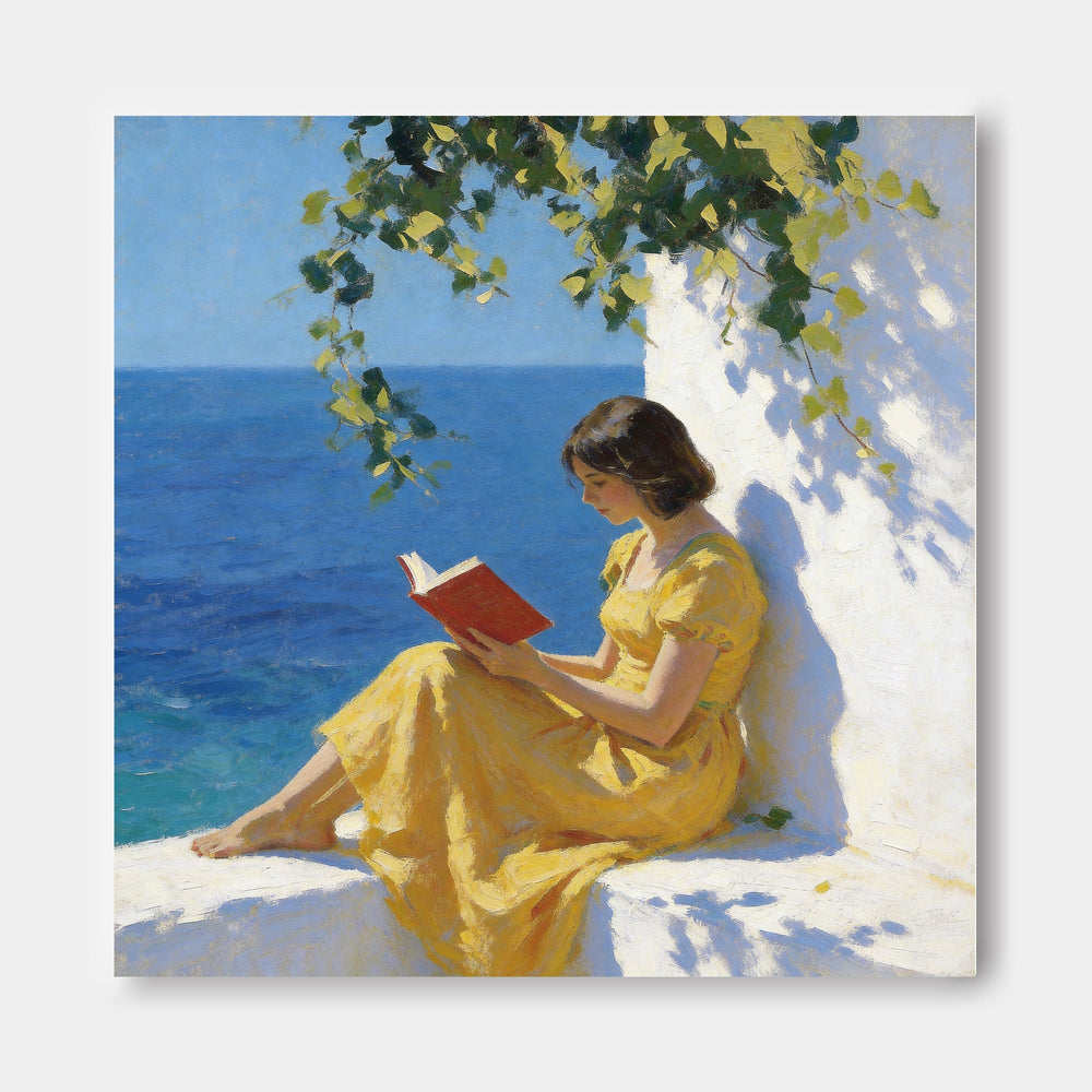 Peaceful Summer Scene Canvas Art For Living Room And Reading Nook