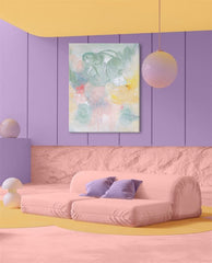 Abstract Painting On Canvas Original Colorful Abstract Wall Art Modern Decor Living Room