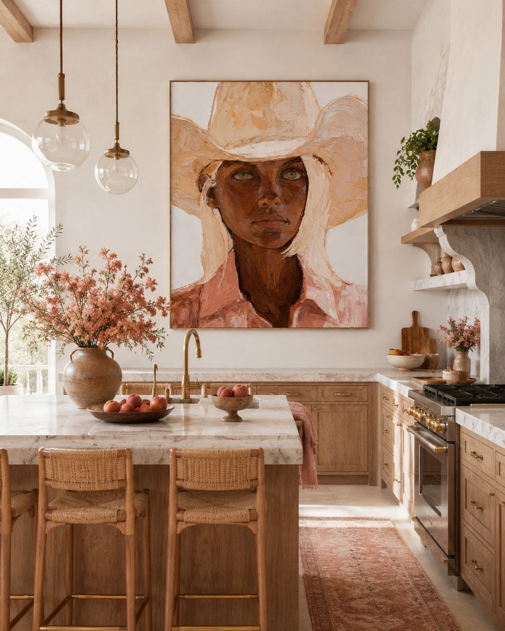 Expressive Figure Painting With Textured Brushstrokes For Gallery Wall