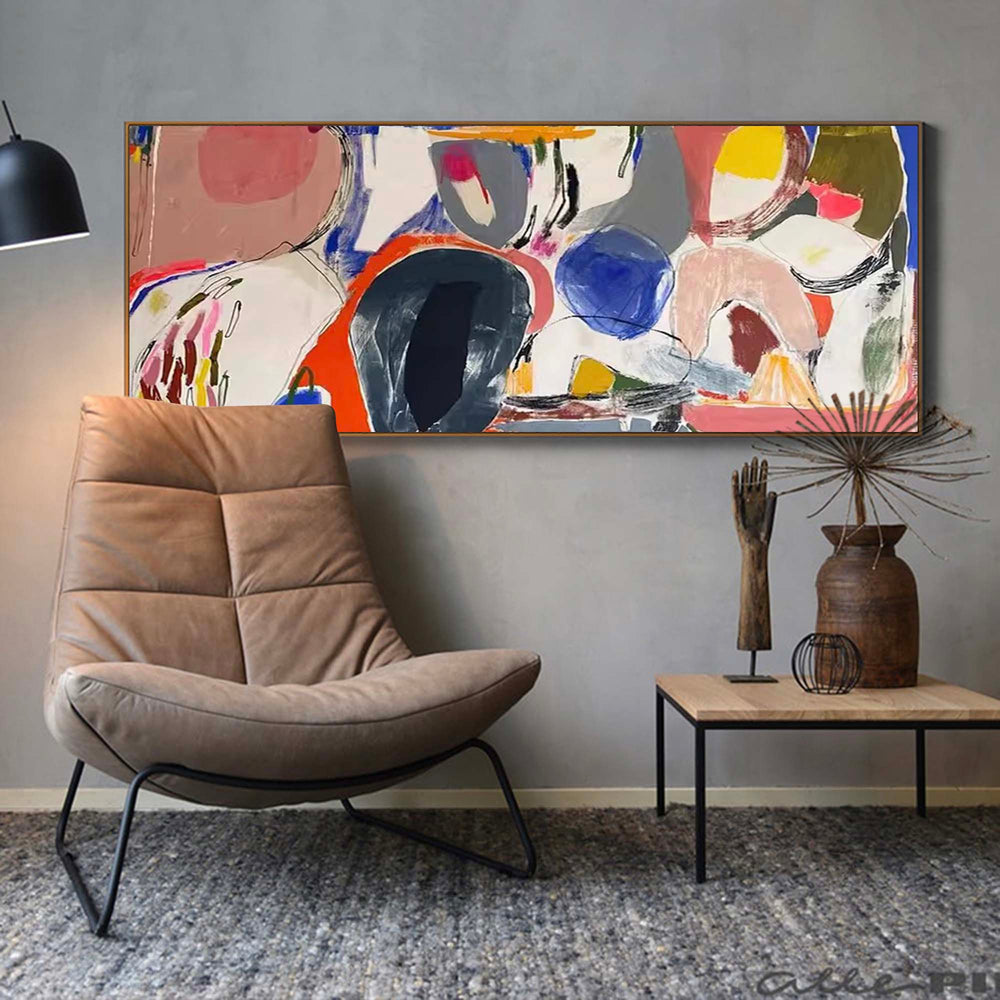 Large Graffiti Colorful Abstract Painting On Canvas Contemporary Acrylic Painting Modern Wall Art Home Decor