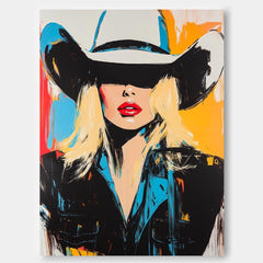 Fashion Lady Abstract Painting Beautiful Woman Wall Art painting Large Portrait Artwork Home Decor