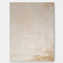 Original Wall Art Texture Beige Minimalist Oil Painting On Canvas Large Abstract acrylic painting For Living Room