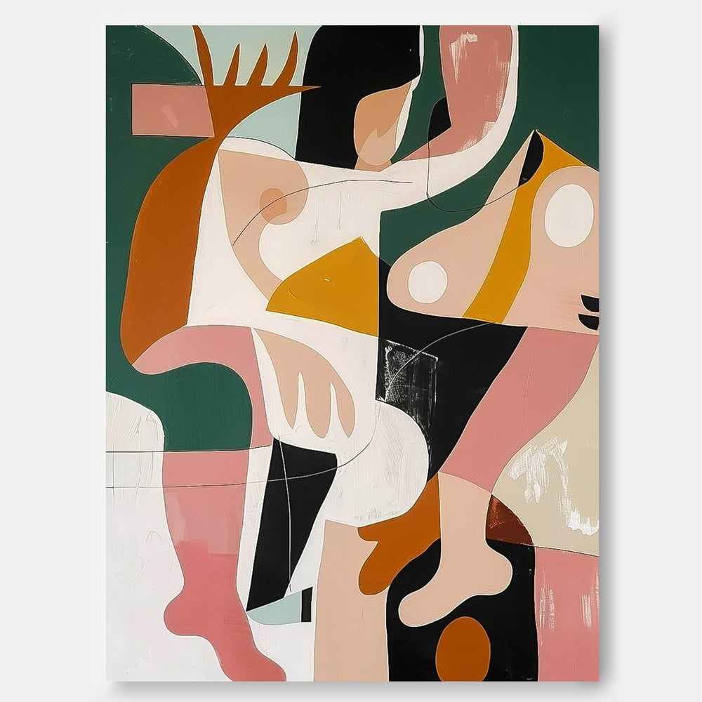 Textured Oil Acrylic Painting Original Luxury Painting Picasso Style Art Large Abstract Colorful Paintings On Canvas