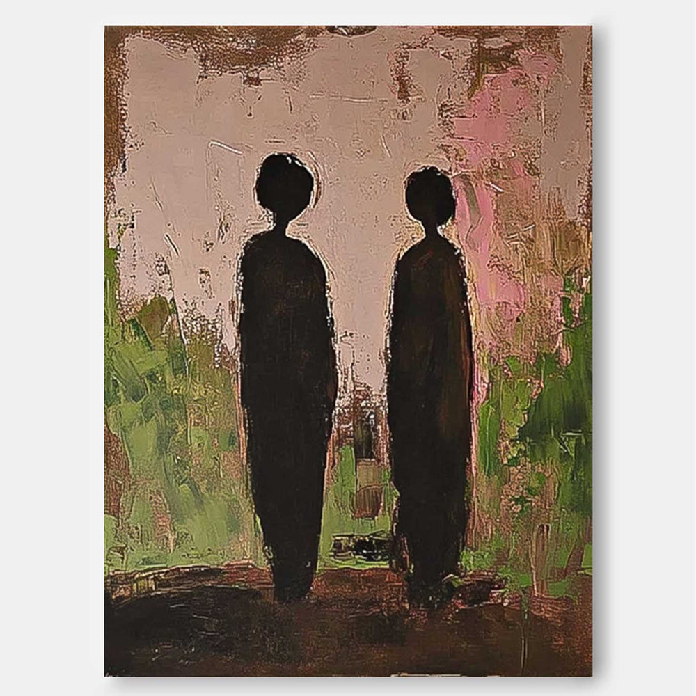 Abstract Oil Painting Canvas Original Portrait Wall Art Minimalism Figure Acrylic Painting Home Decor