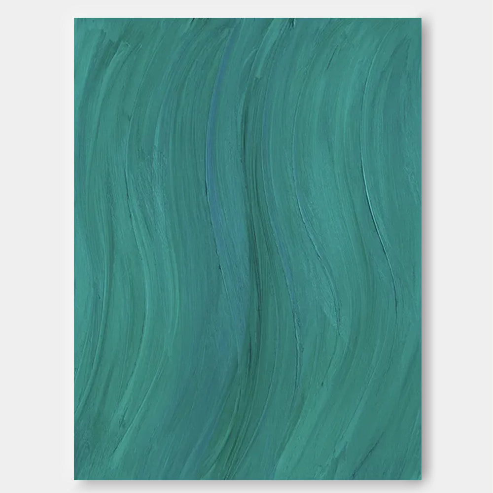 Blue Texture Minimalist Oil Painting On Canvas Large Abstract Acrylic Painting Original Wall Art Home Decor