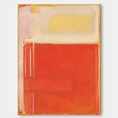 Minimalist Texture Wall Art Painting Large Abstract Orange Original Oil Painting Home Decor