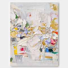 Large Colorful Abstract Painitng Texture Abstract Painting Knife Painting Hand-painted Art Large Canvas Modern Art
