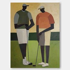 Contemporary Sport Textured Golf Art Modern Golf Artwork Unique Golf Art Golf Lovers Gift Home Decor