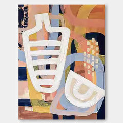 Abstract Graffiti Wall Art Large Contemporary Irregular Line Acrylic Painting On Canvas Home Decoration