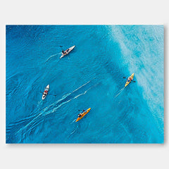 Original Rowing Boats oil painting Boat Seascape Landscape Impasto painting Impressionism Coastal artwork